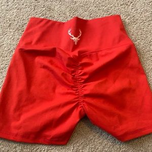 Bucked Up Ruched Gym Shorts